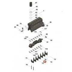 Main Bearing Cap 205023 for Cummins QSK19/KTA19 Engines
