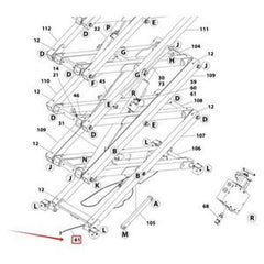 Manual Descent Cable 1001218696 for JLG Scissor Lift