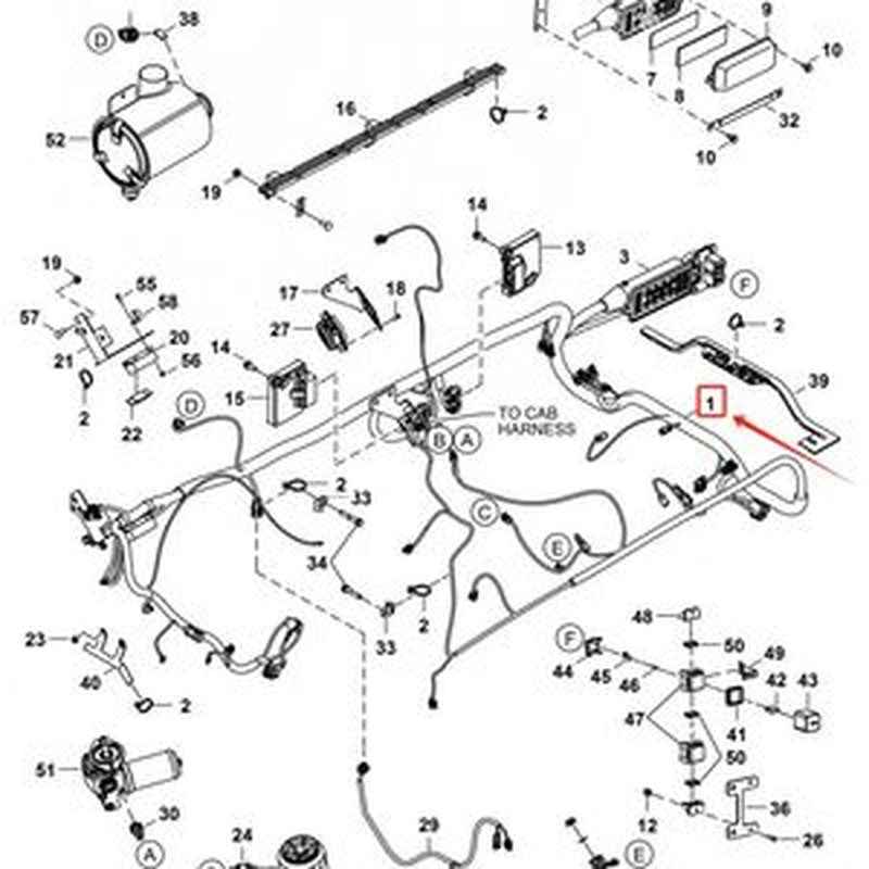MFR Mainframe Harness 7199263 for Bobcat S630/S650/T630/T650 Loaders