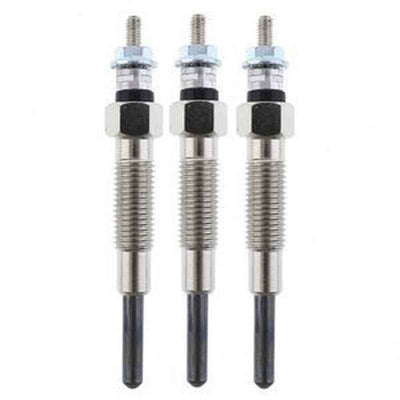3 Pcs Glow Plug Kit for Mitsubishi S3L S3L2 Engine Excavator