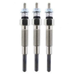 3 Pcs Glow Plug Kit for Mitsubishi S3L S3L2 Engine Excavator