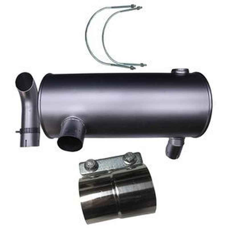 Muffler & Clamp Kit 266-6251 & 094-7583 w/ 2 U-Bolts for Caterpillar CAT Engines