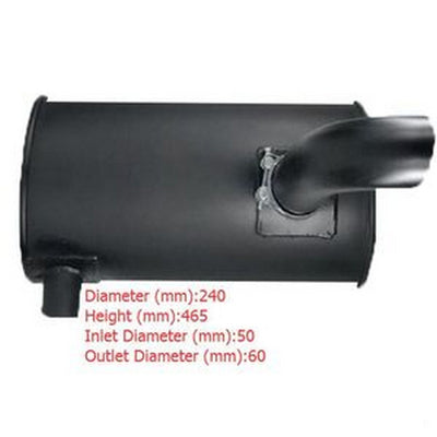 Muffler Silencer for Kobelco Excavator SK60-3 Old Type - Buymachineryparts