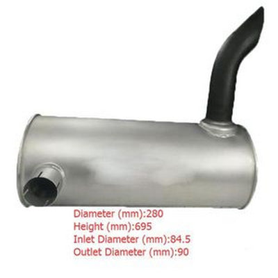 Muffler Silencer for Sumitomo Excavator SH210 Original Car Type - Buymachineryparts
