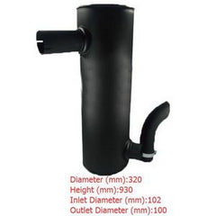 Muffler Silencer for Volvo Excavator EC460