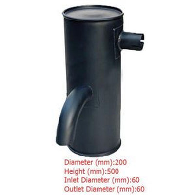 Muffler Silencer for Volvo Excavator EC55 EC60