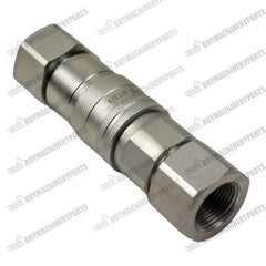New 1/2" Body x 3/4 NPT Flat Face Hydraulic Quick Connect Coupler Coupling Set - Buymachineryparts
