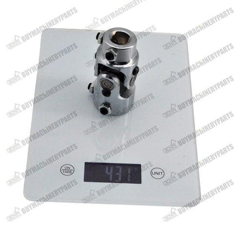 New 1" DD to 3/4" DD Steering Shaft U Joint Coupling Chrome
