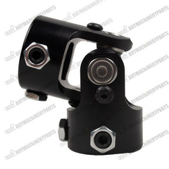 New 1" DD x 1" DD Steering U Joint Universal Shaft Coupler Black 1dd to 1dd