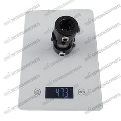 New 1" DD x 1" DD Steering U Joint Universal Shaft Coupler Black 1dd to 1dd