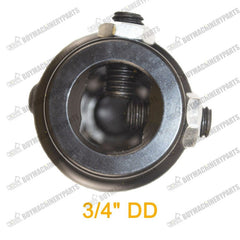 New 3/4"-30 Spline X 3/4" DD Universal Steering U-Joint Black Single Shaft