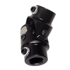 New 3/4"-30 Spline X 3/4" DD Universal Steering U-Joint Black Single Shaft