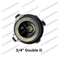 New 3/4" DD X 3/4" 30 Spline Steering Universal U-Joint Shaft Coupler Black - Buymachineryparts