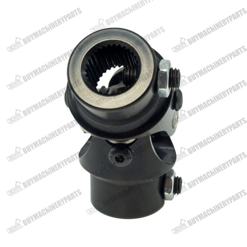 New 3/4" DD X 3/4" 30 Spline Steering Universal U-Joint Shaft Coupler Black - Buymachineryparts