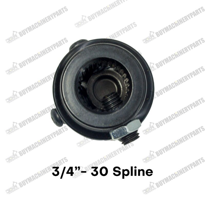 New 3/4" DD X 3/4" 30 Spline Steering Universal U-Joint Shaft Coupler Black - Buymachineryparts