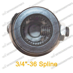 New 3/4" DD x 3/4" 36 Spline Black Steering Shaft U Joint Universal Coupling