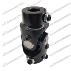 New 5/8" 36 Spline x 3/4" DD Steering Universal Joint Single Black U-Joint Shaft
