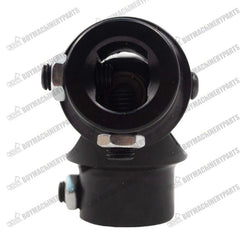 New 5/8" 36 Spline x 3/4" DD Steering Universal Joint Single Black U-Joint Shaft