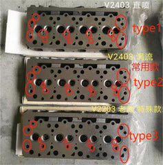 Cylinder Head W/Valves 1G851-03040 1G851-03042 1G851-03043 For Kubota V2403 - Buymachineryparts