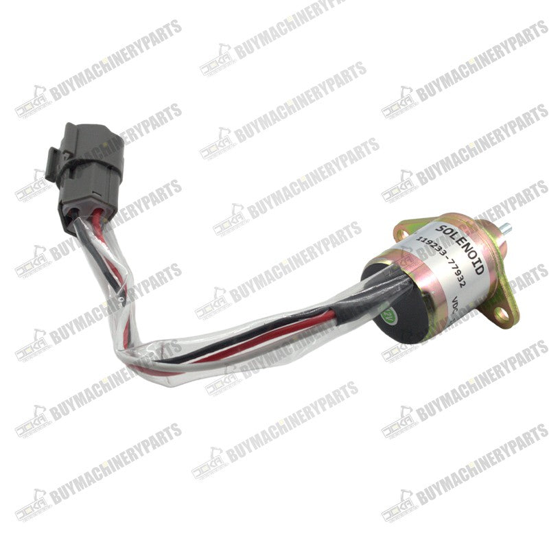 12V Fuel Stop Solenoid Y119233-77932 for Takeuchi Mini Excavator - Buymachineryparts