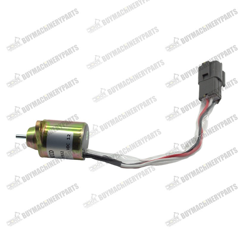 12V Fuel Stop Solenoid Y119233-77932 for Takeuchi Mini Excavator - Buymachineryparts