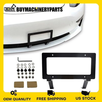 No Hole Front Grille License Plate Frame Bracket Kit for Tesla Model Y 2017-2022 - Buymachineryparts