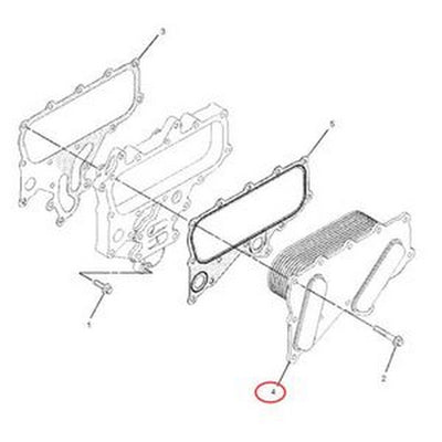 Oil Cooler 281-7039 for Caterpillar CAT Engine C6.6 C7.1 Loader 924H 928H 938H 559 Excavator  320D 323D L M316D M318D M322D - Buymachineryparts