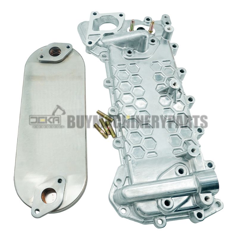 Oil Cooler Core & Cover 8980853125 8973341002 for Isuzu Engine 4HK1 4HE1 Truck NPR NQR NPR-HD