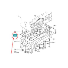 Oil Pan Gasket 17381-01620 & 17121-01620 for Kubota Tractor L3750 L4150DT M5700 M5700HD Generator