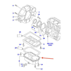 Oil Pan 129211-01770 for Komatsu 3D84E Engine PC35R-8 Excavator