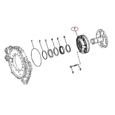 Bomba de aceite T225898 para cargadora de ruedas John Deere 624 624H 624J 624K 624P 644 644G 644J 644K 644L 724 724K 724L TC62H 