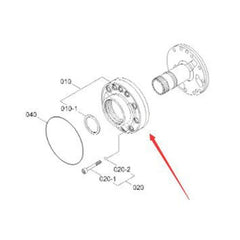 Bomba de aceite ZGAQ-02856 para cargadora de ruedas Hyundai 180D-9 250DE HL757-7 HL760-7A HL760-F 