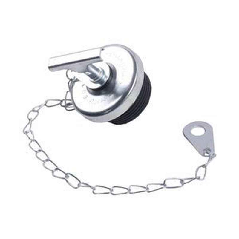 2' Oil Filter Cap with Chain 107981 for CASE Engine Compatible with Komatsu Excavators