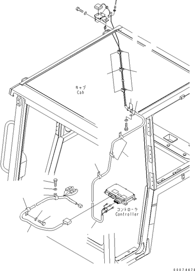 Original Wiring Harness(ECM to Cabin) 11Y-06-12260 fit for KOMATSU D31EX-21 D39PX-21 D37PX-21 D31PX-21 - Buymachineryparts