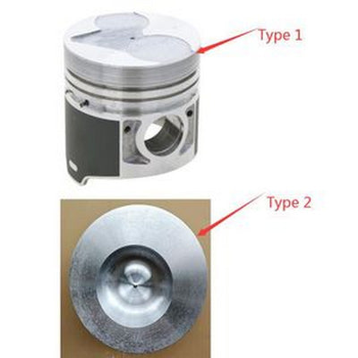 Piston & Piston Ring Set STD 76mm for Kubota V1512 Engine - Buymachineryparts