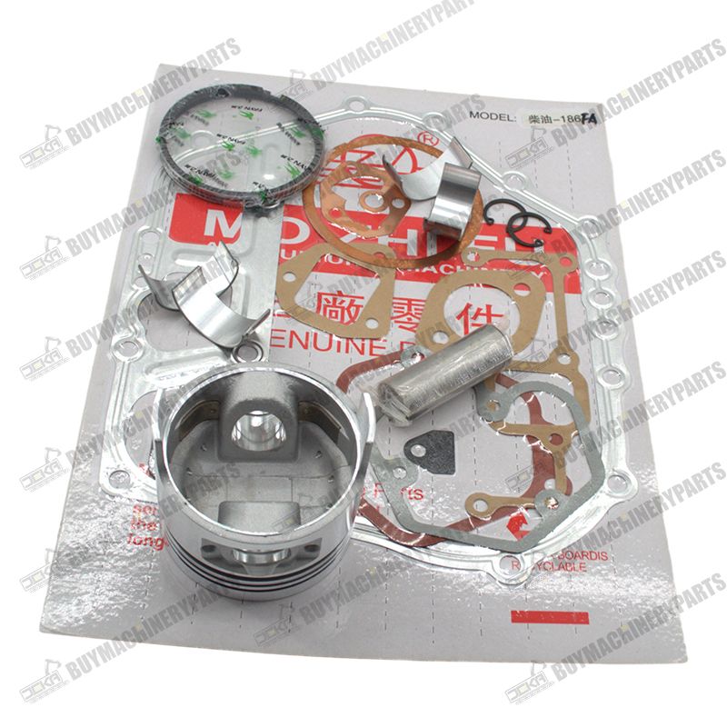 Piston & Gaskets & Bearing For Yanmar Diesel Engine & Generator L100 186FA 10HP - Buymachineryparts