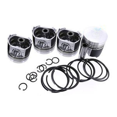 Piston Kit for Kubota V1505/V1505T Engines, CASE 1825B Loader