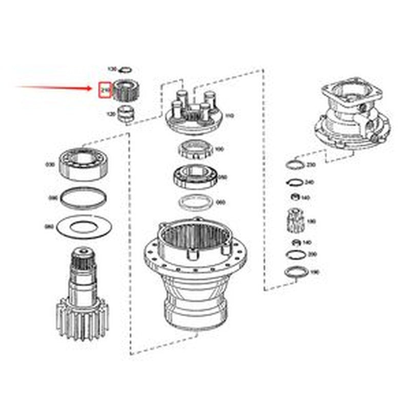 Planet Gear 155-0875 for Caterpillar CAT Excavators 3056/3116/C6.6/C7.1