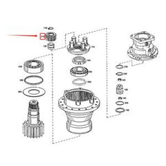 Planet Gear 155-0875 for Caterpillar CAT Excavators 3056/3116/C6.6/C7.1