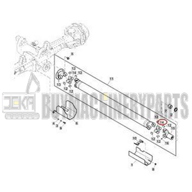 Universal Joint Cross RE238356 for John Deere Tractor 6100D 6105E 6110D 6120E 6125D 6130E 6140D 6403 6603 6803