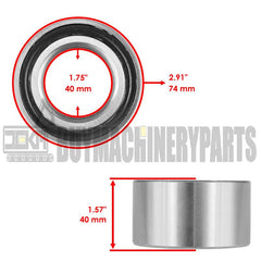 Rear Wheel Hub w/ Bearing Bolt For Polaris RZR 800 EFI / RZR S 4 800 2008 - 2014
