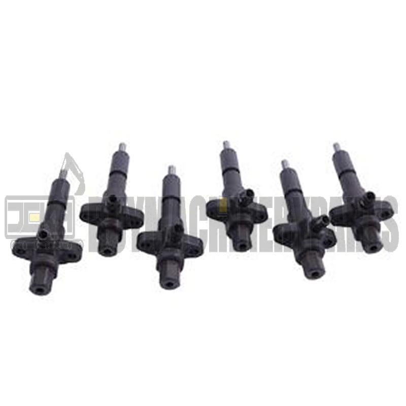 6 PCS Fuel Injector 1153002892 1-15300289-2 for Isuzu Engine 6SD1 Hitachi Excavator EX300-2 EX300-3 EX300-3C