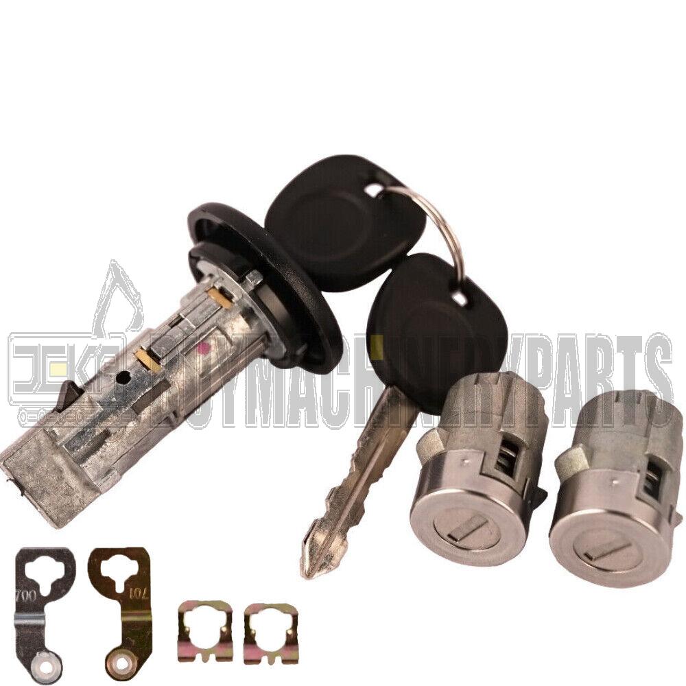 Ignition Key Switch Cylinder &amp; 2 Door Lock Set 2 SAME KEYS MATCHED For Chevy