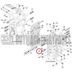Port Relief Valve 31QB-17780 31QB-17780K for Hyundai Excavator R380LC-9 R390LC-9 R430LC-9 R480LC-9 R520LC-9 R700LC-9 R800LC-9