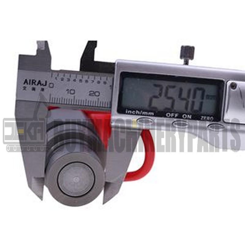 3/4" SAE Thread 1/2 Body Male Flat Faced Quick Coupler 7246777 7010842 6674688 6667808 for Bobcat Excavator 319 320 331 334 335 E08 E10 E16 E32 E60 E85