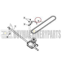Transmission Flat Belt GX23501 for John Deere Mower JM26 JS26 JS28