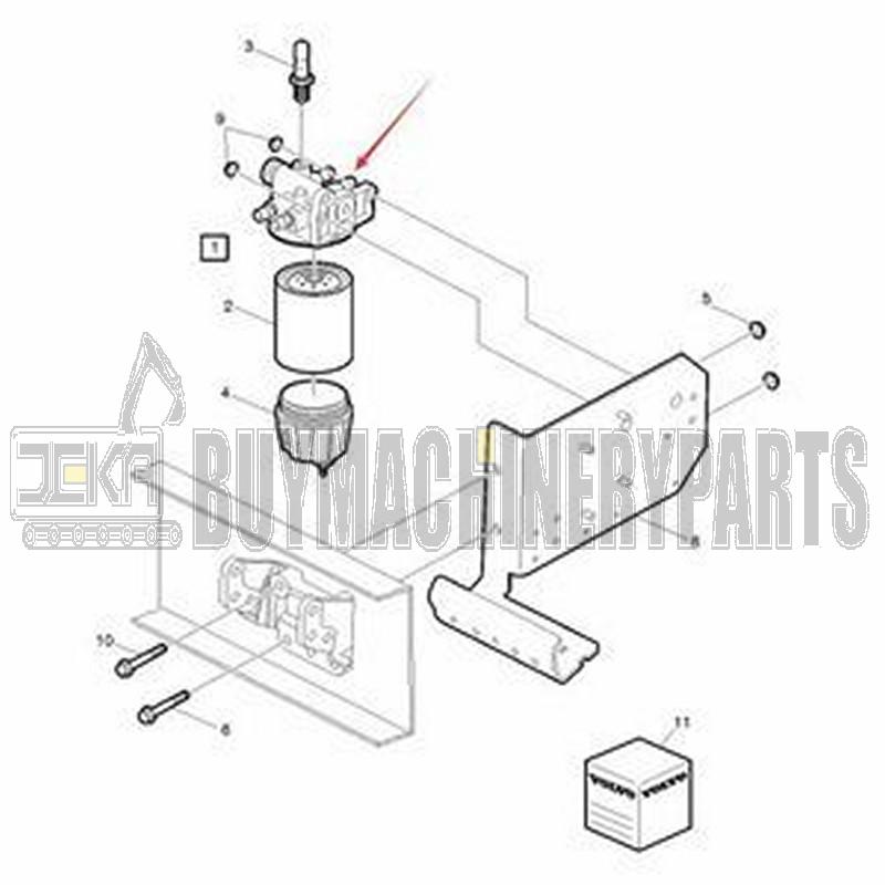 Fuel Filter Housing 21061902 for Volvo Truck DE FE FL Bus B6R