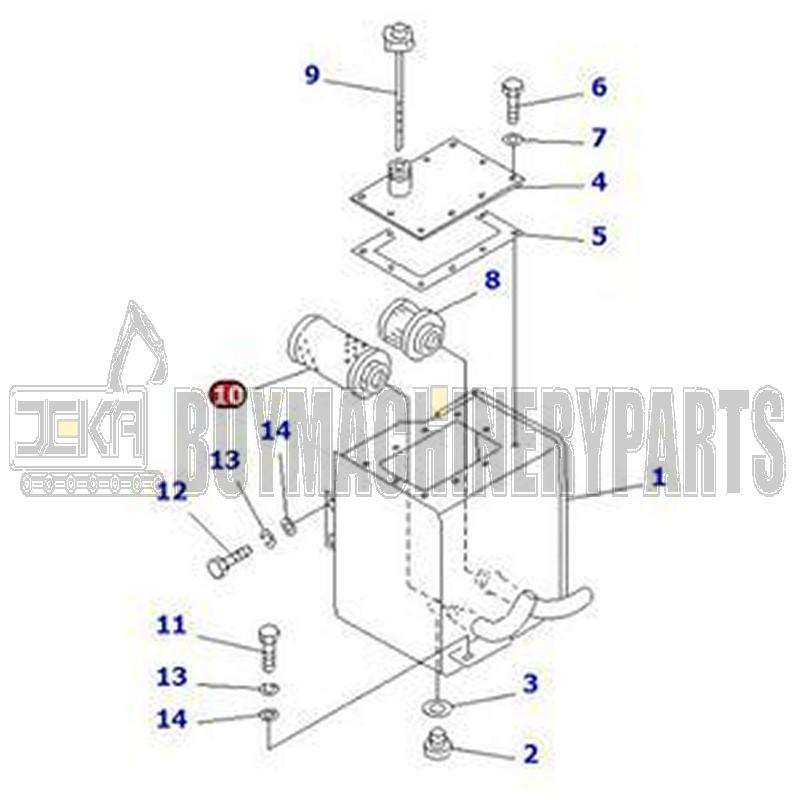 Hydraulic Filter 91275-03300 for Mitsubishi Engine 56E Forklift FD 23 FG 35A Loader WS 200 WS 300