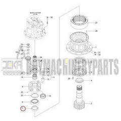 Oil Seal XKAQ-00087 for Hyundai Excavator HX140L R110-7 R140LC-7 R140W-9 R145CR-9 RD110-7