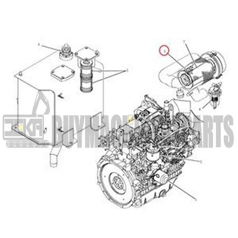 Air Filter 72281613 for Case New Holland Excavator CX40B CX50B E50 E50B E50SR E55BX EH50.B